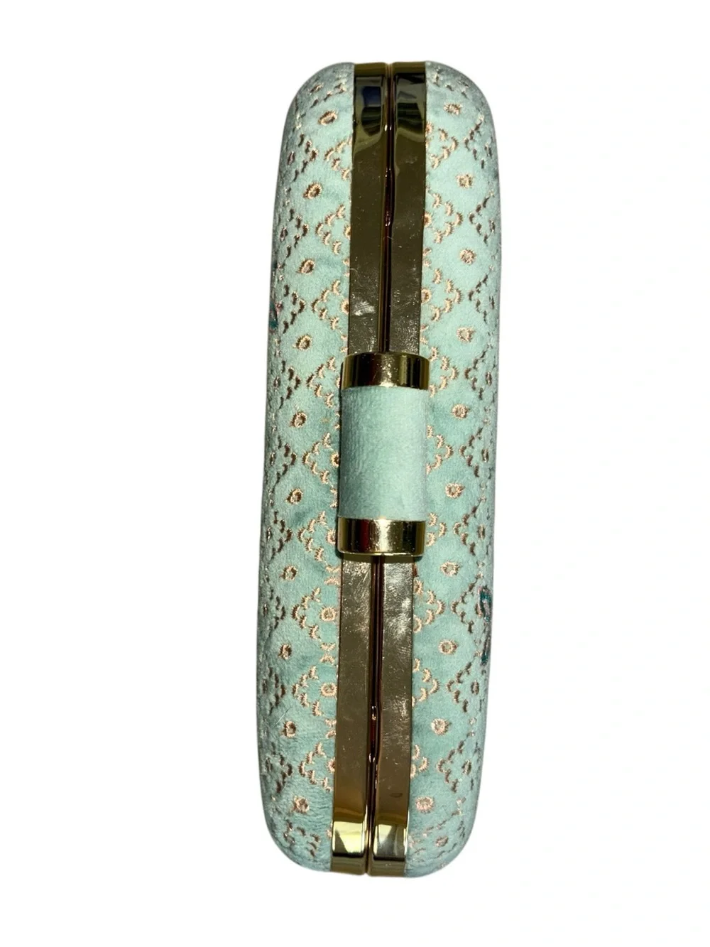 Spartina 449 Miniaudiere Embroidered Floral Velvet Box Clutch